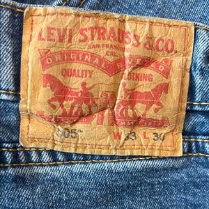 Levi's Blue Straight Jeans Iconic Design 33x30
